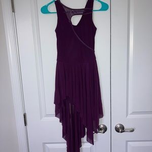 Purple Asymmetrical Dance Costume
